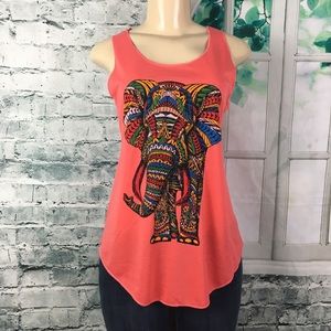 Elephant Animal Shirt Marmalade Racerback Tank Top